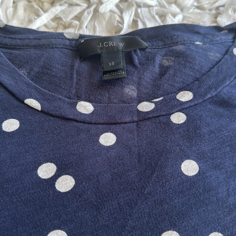 J. Crew Polka Dot T-Shirt XS